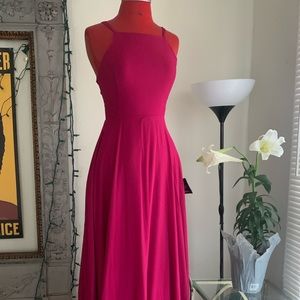 NWT- Magenta Lulu's Strappy to be Here Dress- size S